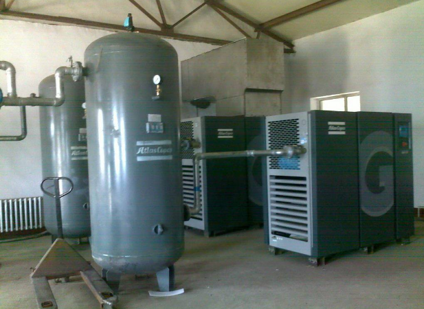 無油螺桿空壓機在噴砂中的應用