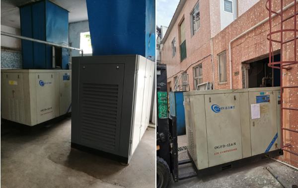 原使用2臺國產(chǎn)75kw空壓機(jī)